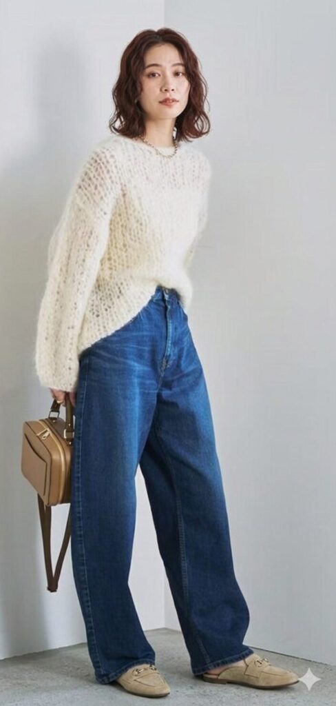 ローファーミュールのおすすめカジュアルコーデ