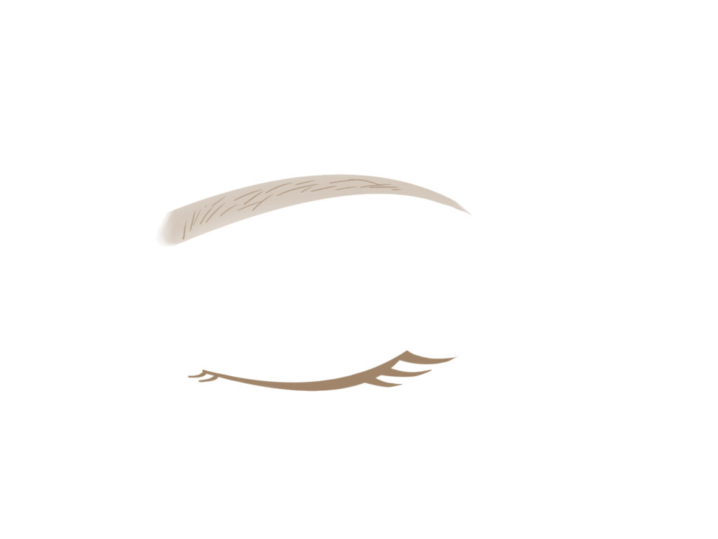 眉毛のイラスト